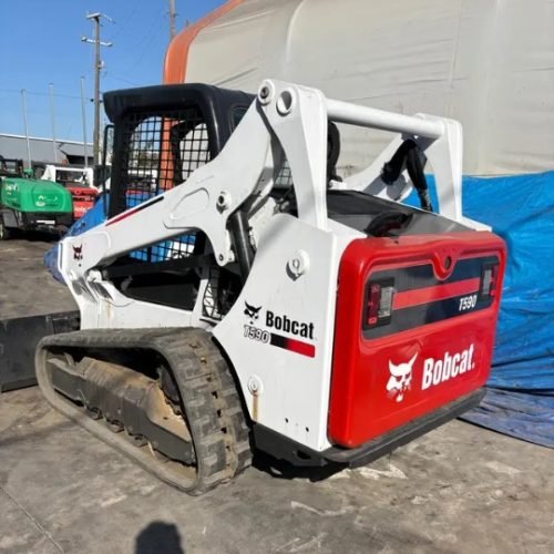 2017 bobcat t590 skid steer loader open cab (2)