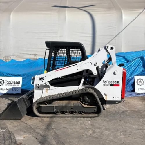 2017 bobcat t590 skid steer loader open cab